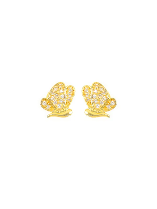 City_Girl_Cubic_Zirconia_24ct_Gold_Plated_Copper_Minimalist_Butterfly_Pendant_Set_Set_With_Mathcing_Earrings_For_Women_And_Girls_Ad_Lk_Set_002