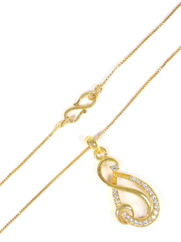 City_Girl_Cubic_Zirconia_24ct_Gold_Plated_Copper_Minimalist_Musical_Note_Pendant_Set_With_Mathcing_Earrings_For_Women_And_Girls_Ad_Lk_Set_004