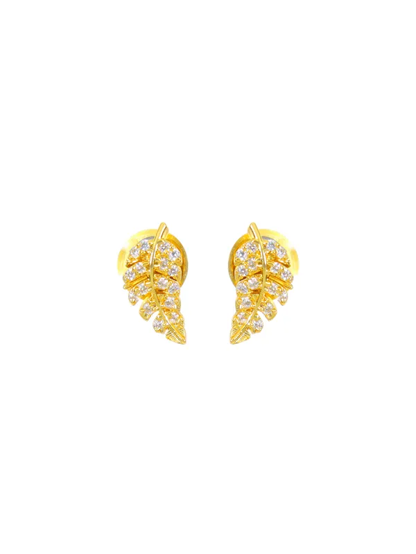 City_Girl_Cubic_Zirconia_24ct_Gold_Plated_Copper_Minimalist_Leaf_Pendant_Set_With_Mathcing_Earrings_For_Women_And_Girls_Ad_Lk_Set_005