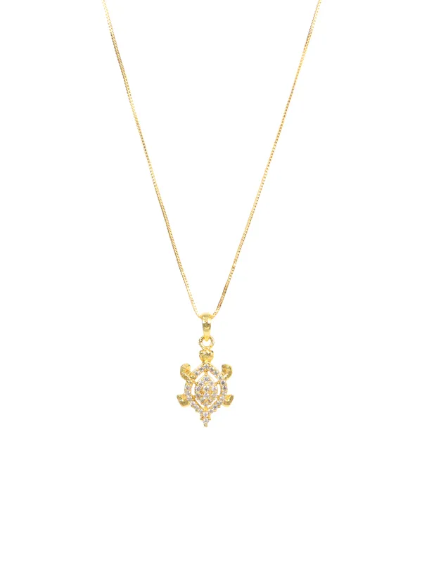 City_Girl_Cubic_Zirconia_24ct_Gold_Plated_Copper_Minimalist_Turtle_Pendant_Set_With_Mathcing_Earrings_For_Women_And_Girls_Ad_Lk_Set_008