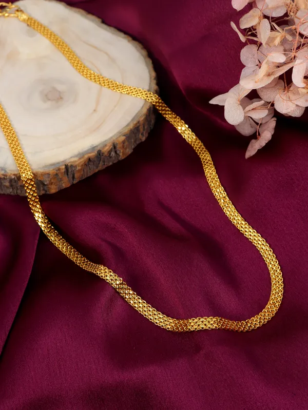 City_Girl_24_Ct_Gold_Plated_Anti_Tarnish_20_Inch_Copper_Chain_For_Men_And_Women_Cn_50