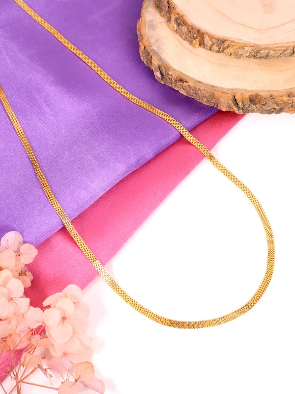 City_Girl_24_Ct_Gold_Plated_Anti_Tarnish_20_Inch_Copper_Chain_For_Men_And_Women_Cn_865