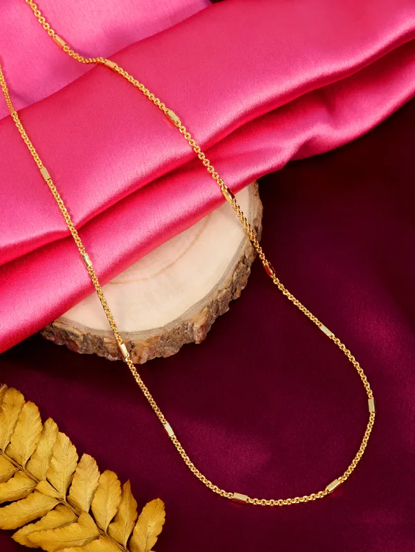 City_Girl_24_Ct_Gold_Plated_Anti_Tarnish_20_Inch_Copper_Chain_For_Girls_And_Women_Cn_1156