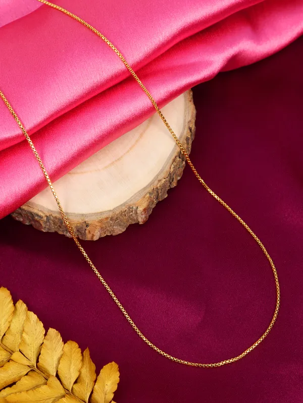 City_Girl_24_Ct_Gold_Plated_Anti_Tarnish_20_Inch_Copper_Chain_For_Girls_And_Women_Cn_1577