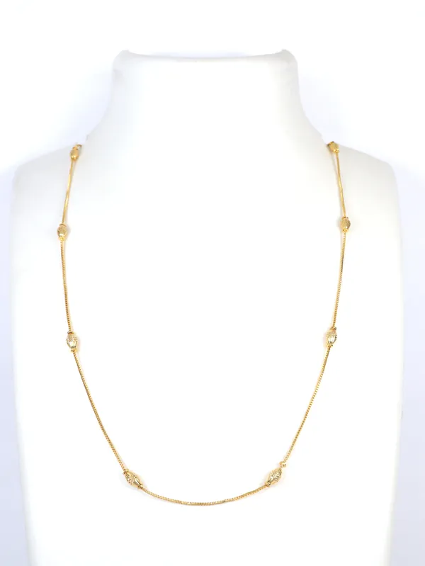 City_Girl_24_Ct_Gold_Plated_Anti_Tarnish_24_Inch_Copper_Chain_For_Girls_And_Women_Cn_1617