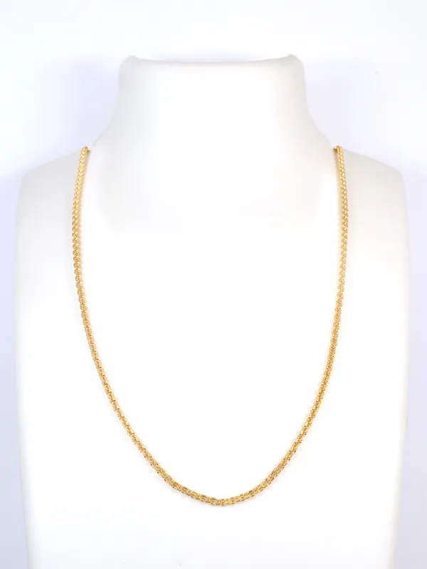 City_Girl_24_Ct_Gold_Plated_Anti_Tarnish_24_Inch_Copper_Chain_For_Men_And_Women_Cn_1666