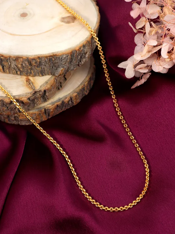 City_Girl_24_Ct_Gold_Plated_Anti_Tarnish_24_Inch_Copper_Chain_For_Men_And_Women_Cn_1666