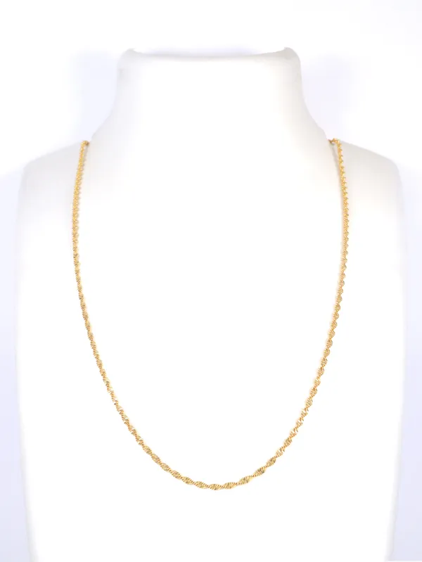 City_Girl_24_Ct_Gold_Plated_Anti_Tarnish_24_Inch_Copper_Chain_For_Girls_And_Women_Dcp1
