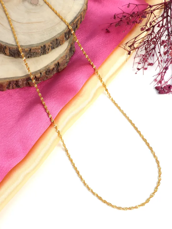 City_Girl_24_Ct_Gold_Plated_Anti_Tarnish_24_Inch_Copper_Chain_For_Girls_And_Women_Dcp1