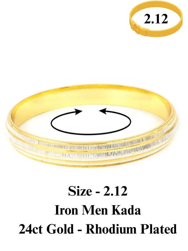 City_Girl_24ct_Gold_And_Rhodium_Plated_Anti_Tarnish_Iron_Kada_Bangle_Bracelet_For_Men_And_Boys_1_Pc_Kada_112