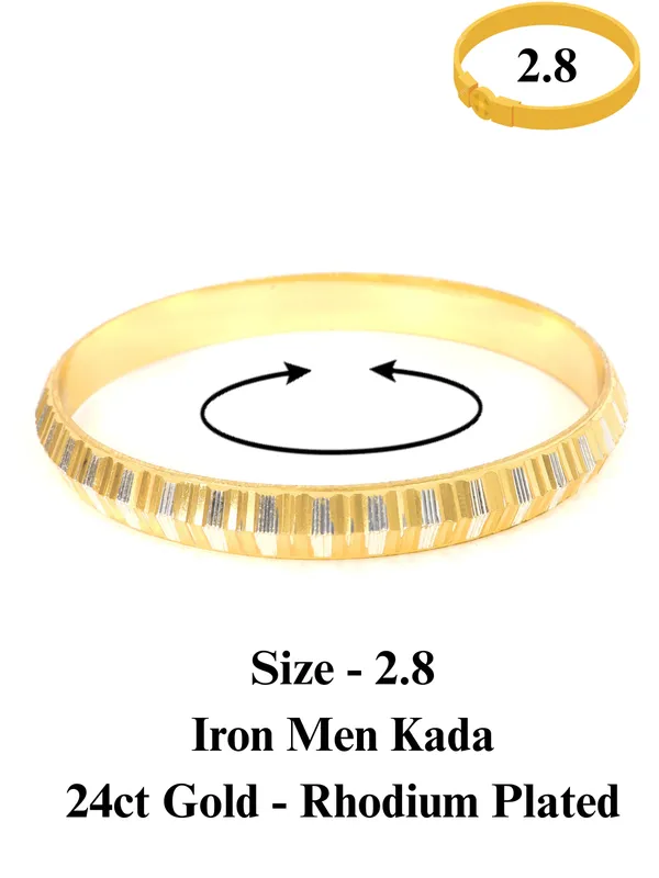 City_Girl_24ct_Gold_And_Rhodium_Plated_Anti_Tarnish_Iron_Kada_Bangle_Bracelet_For_Men_And_Boys_1_Pc_Kada_121