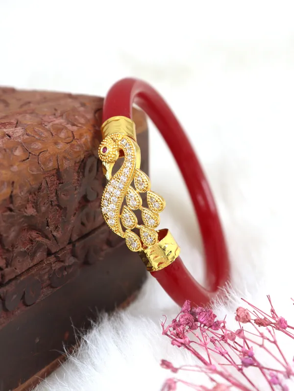 City_Girl_Bengali_24ct_Gold_Plated_Acrylic_Kada_Bangle_Pola_For_Girls_And_Women_Single_Pc_Lb_352r