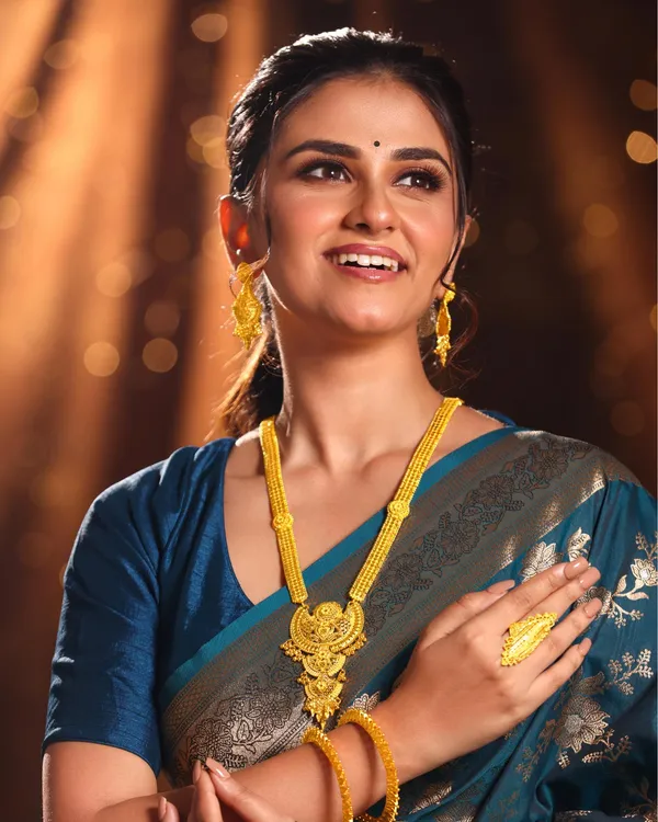 City_Girl_24k_Gold_Plated_Traditional_Necklace_Set_With_Matching_Earrings_Antique_Bridal_Choker_Jewellery_Set_For_Women_Girls
