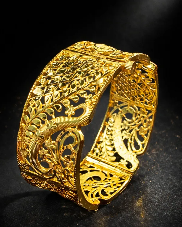 City_Girl_24ct_Gold_Plated_Screw_Kada_Premium_Copper_Designer_Bracelet_Single_Kada