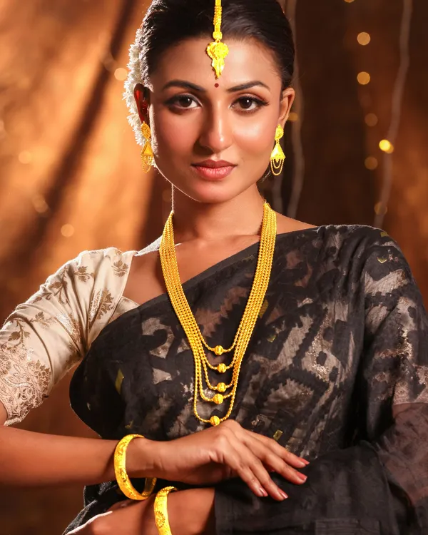 24ct_Gold_Plated_Long_Layered_Haram_Necklace_Set_For_Women_Copper_Base_Traditional_Jewellery_30_Inch_Necklace_With_Matching_Earrings_3_Cm_Ethnic_Wedding_Festive_Wear_Gold