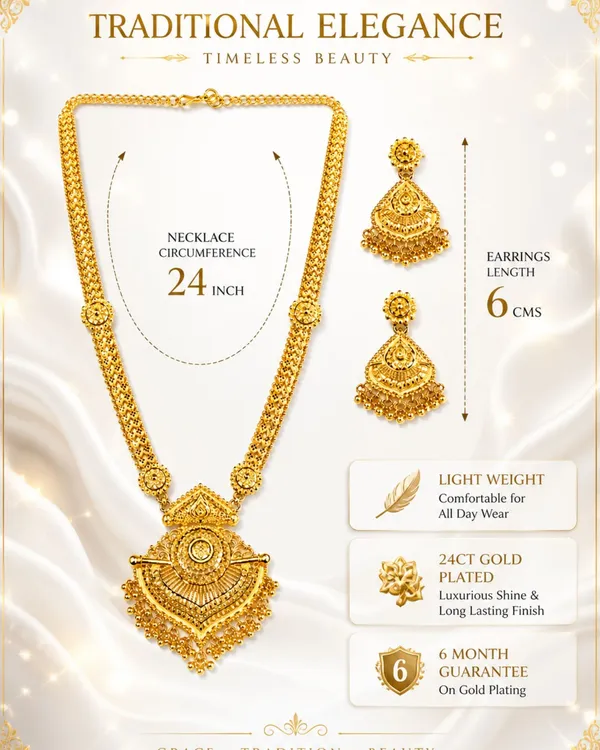 Antique_Bridal_Choker_Jewellery_Set_For_Women_Girls_Gold