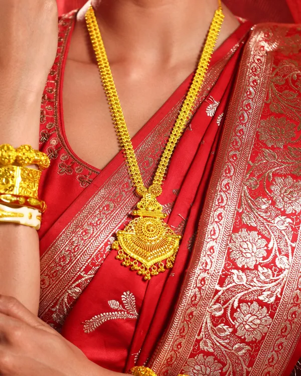 Antique_Bridal_Choker_Jewellery_Set_For_Women_Girls_Gold