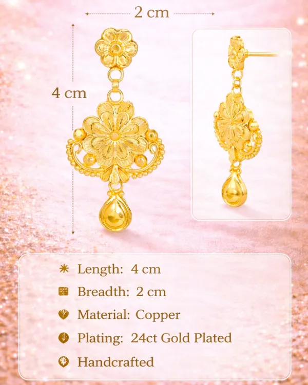 Bridal_Wedding_Jewellery_Set_Earrings_Women_Gold