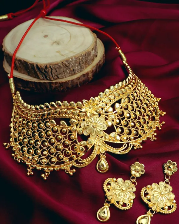 Bridal_Wedding_Jewellery_Set_Earrings_Women_Gold