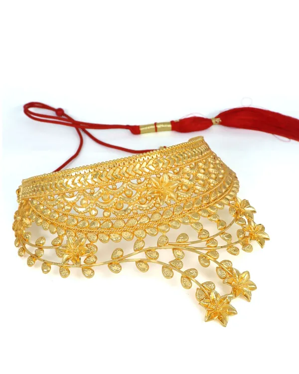 Bridal_Wedding_Jewellery_Set_With_Earring_Gold