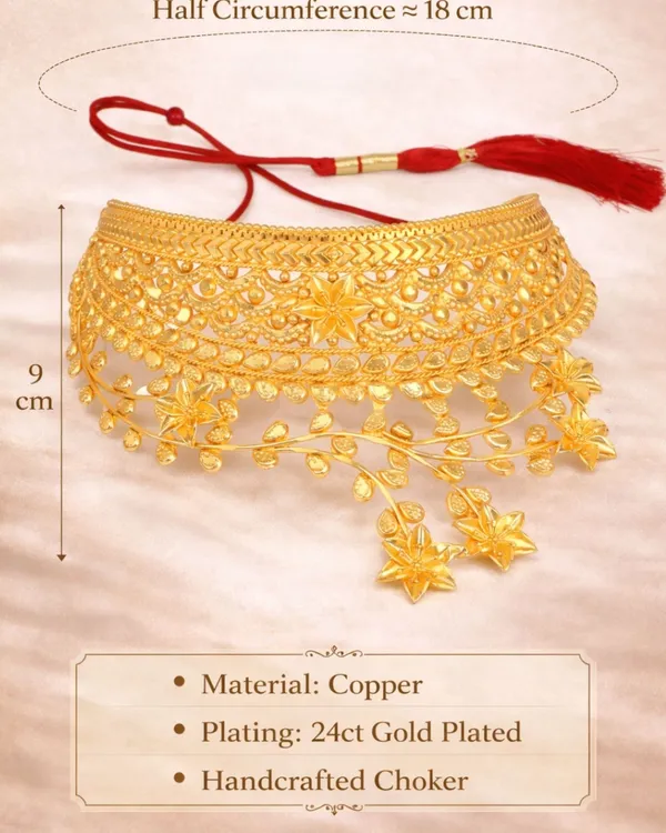 Bridal_Wedding_Jewellery_Set_With_Earring_Gold