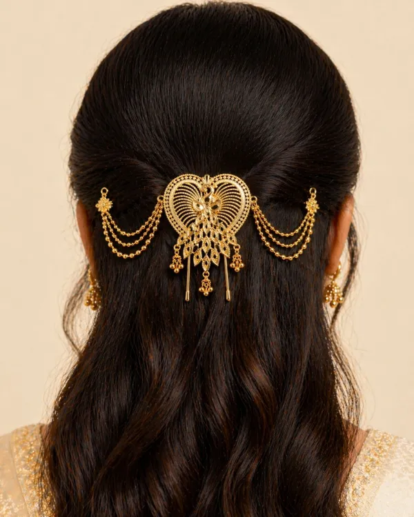 City_Girl_Gold_Plated_Copper_Juda_Pin_For_Women_Gold