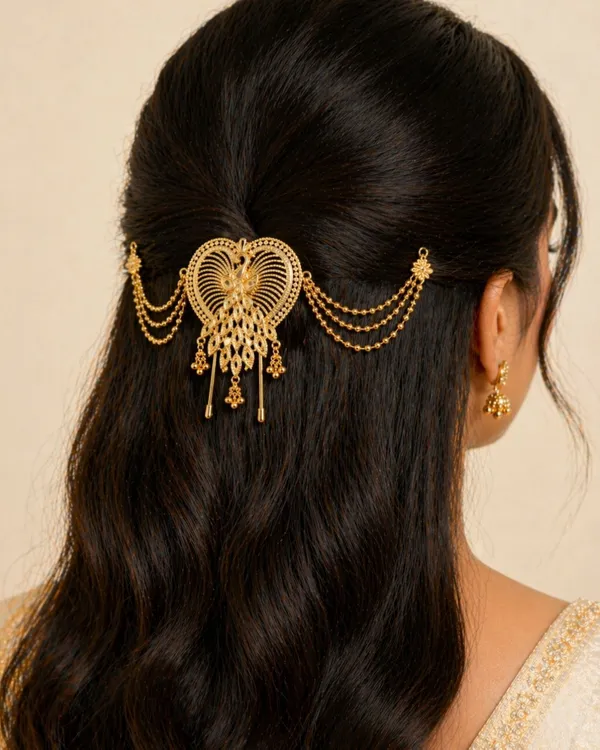 City_Girl_Gold_Plated_Copper_Juda_Pin_For_Women_Gold
