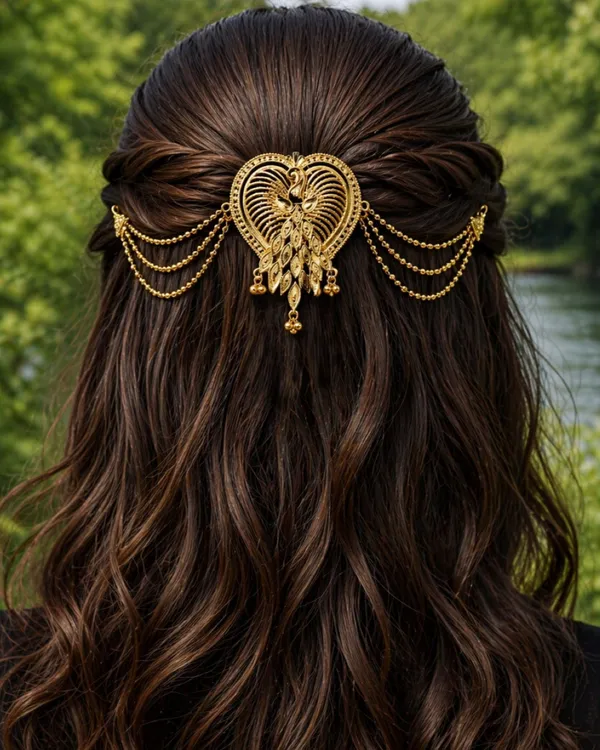 City_Girl_Gold_Plated_Copper_Juda_Pin_For_Women_Gold