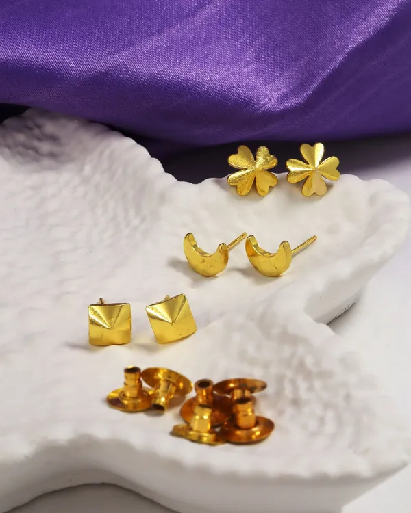 Gold_Plated_Designer_Stud_Earrings_Gold