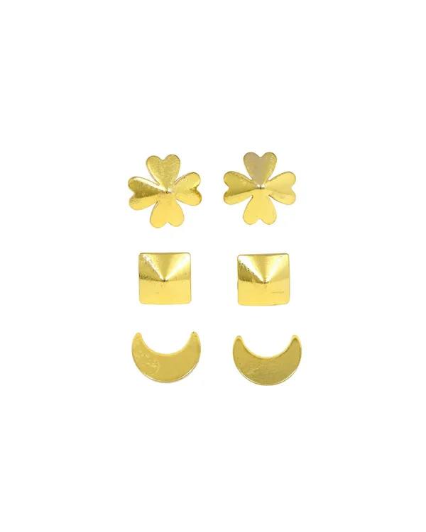 Gold_Plated_Designer_Stud_Earrings_Gold