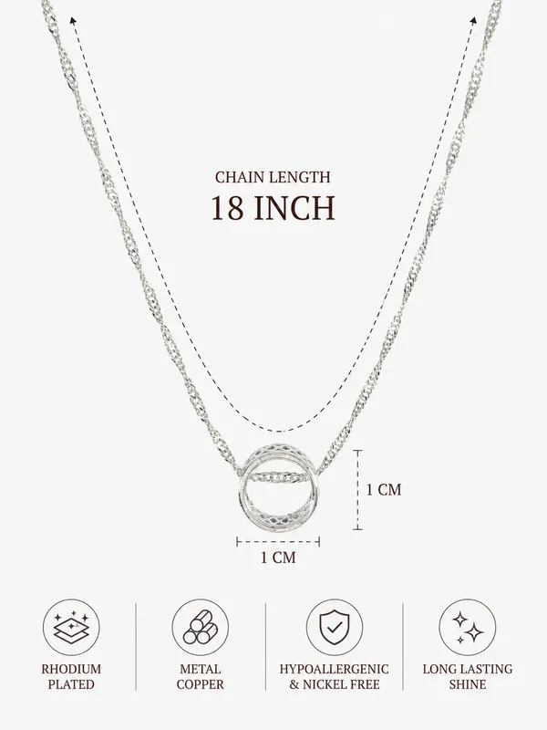 City_Girl_Rhodium_Plated_Circular_Ring_Pendant_For_Girls_18_Inch_Minimal_Necklace_Elegant_Daily_Wear_Lightweight_Minimal_Jewellery_Copper_Base_Metal_Elegant_Minimalist_Daily_Wear_Jewellery_Hypoallergenic_Nickel_Free_Default_Title