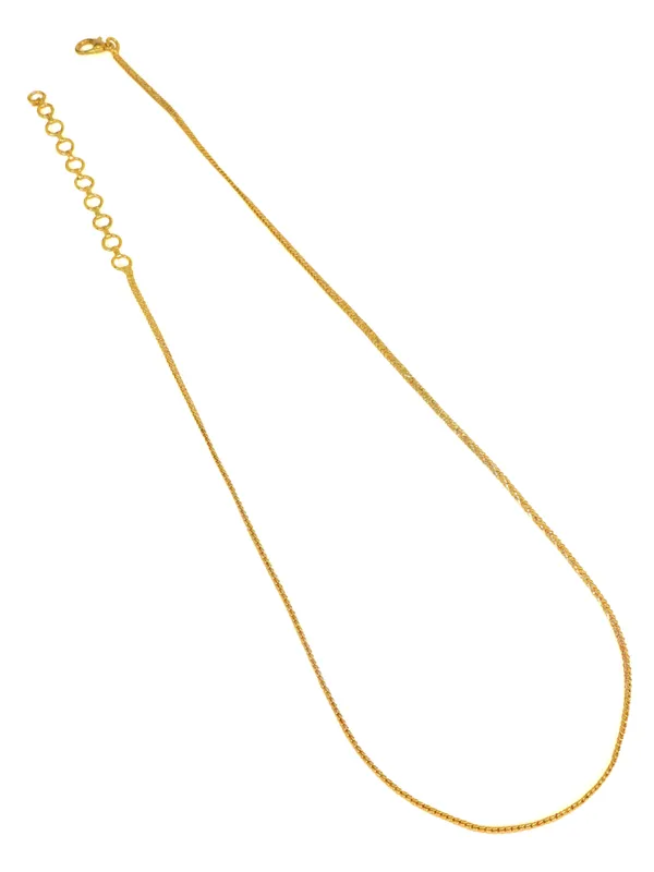 City_Girl_Pack_Of_4_Gold_Plated_Necklace_Chains_For_Women_Girls_18_Inch_Chain_Set_Lightweight_Daily_Wear_Jewellery_Elegant_Minimalist_Fashion_Chains_Gold_Tone_Necklace_Combo_Pack_Default_Title