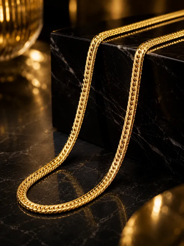 City_Girl_Premium_Gold_Plated_Flat_Cuban_Chain_For_Men_24_Inch_61_Cm_Length_5_Mm_Width_Durable_Fashion_Necklace_Chain_For_Men_Boys_Gold_Tone_Statement_Jewellery_Default_Title