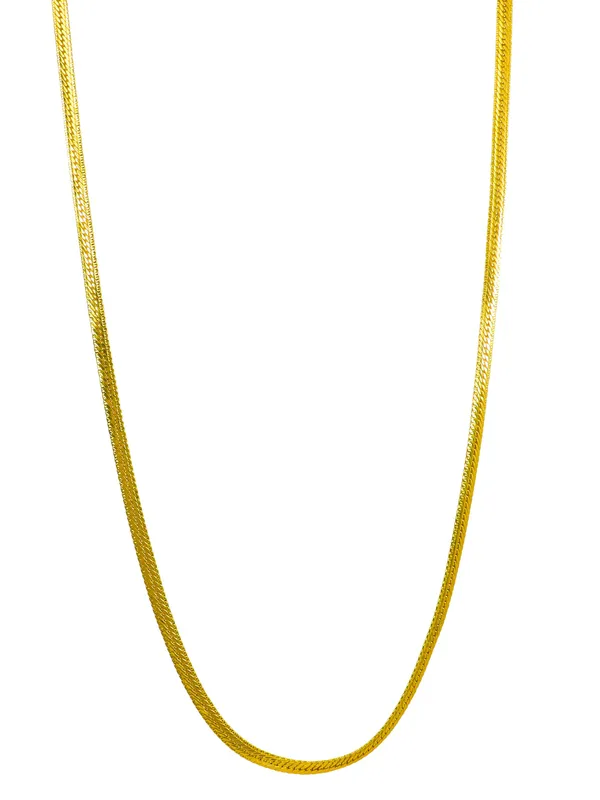 City_Girl_Premium_Gold_Plated_Flat_Cuban_Chain_For_Men_24_Inch_61_Cm_Length_5_Mm_Width_Durable_Fashion_Necklace_Chain_For_Men_Boys_Gold_Tone_Statement_Jewellery_Default_Title