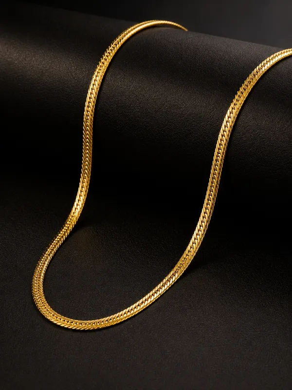 City_Girl_Premium_Gold_Plated_Flat_Cuban_Chain_For_Men_24_Inch_61_Cm_Length_5_Mm_Width_Durable_Fashion_Necklace_Chain_For_Men_Boys_Gold_Tone_Statement_Jewellery_Default_Title
