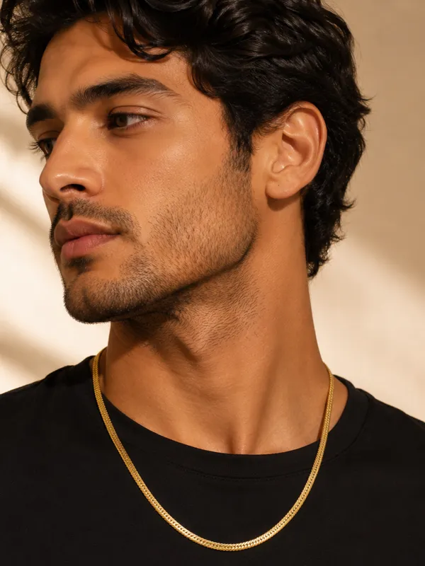 City_Girl_Premium_Gold_Plated_Flat_Cuban_Chain_For_Men_24_Inch_61_Cm_Length_5_Mm_Width_Durable_Fashion_Necklace_Chain_For_Men_Boys_Gold_Tone_Statement_Jewellery_Default_Title