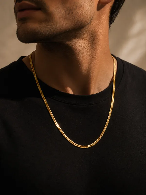 City_Girl_Premium_Gold_Plated_Flat_Cuban_Chain_For_Men_24_Inch_61_Cm_Length_5_Mm_Width_Durable_Fashion_Necklace_Chain_For_Men_Boys_Gold_Tone_Statement_Jewellery_Default_Title