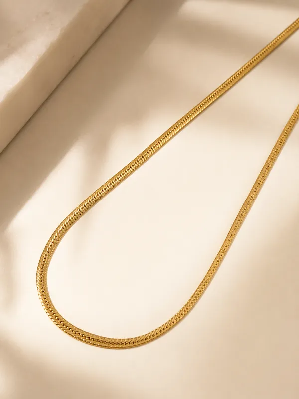 City_Girl_Premium_Gold_Plated_Flat_Cuban_Chain_For_Men_24_Inch_61_Cm_Length_5_Mm_Width_Durable_Fashion_Necklace_Chain_For_Men_Boys_Gold_Tone_Statement_Jewellery_Default_Title