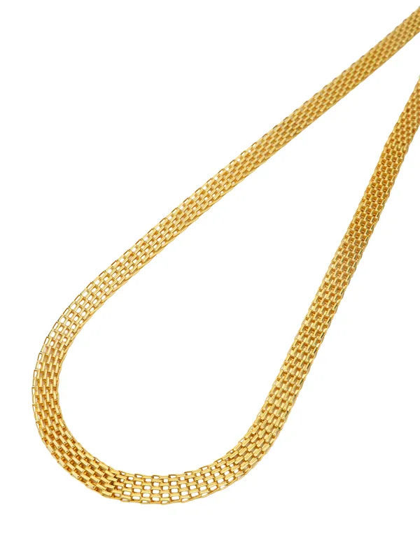 City_Girl_Jewellery_Gold_Plated_Chain_Pack_Of_2_For_Men_Women_24_Inch_Brass_Chain_Necklace_With_S_Hook_Lock_Stylish_Western_Fusion_Wear_Jewellery_Default_Title