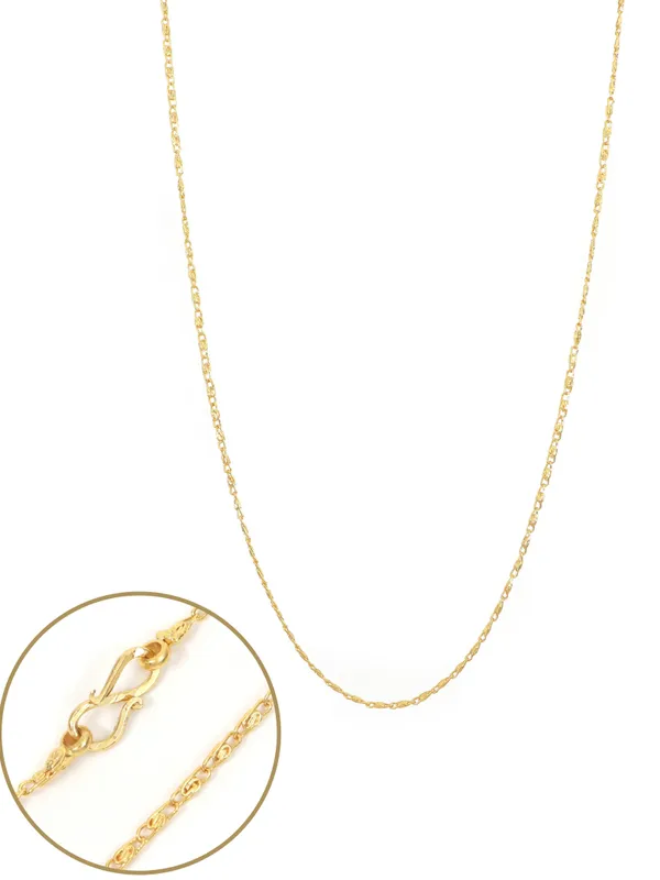 City_Girl_Jewellery_24ct_Gold_Plated_Chain_For_Women_Girls_20_Inch_Lightweight_Copper_Chain_Necklace_Gold_Replica_Daily_Wear_Necklace_Skin_Friendly_Rash_Free_Durable_Fashion_Jewellery_For_Casual_Office_Party_Wear_Cn_417_Default_Title