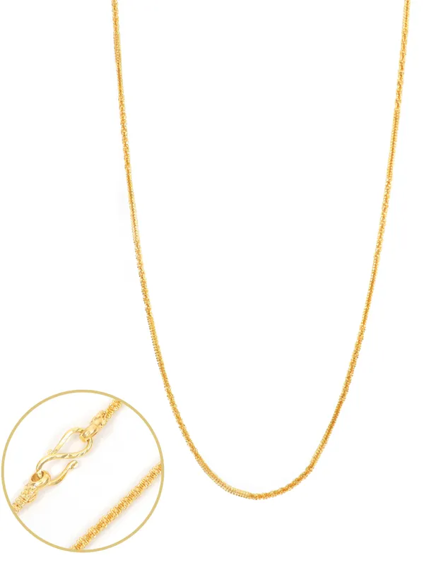 City_Girl_Jewellery_24_Ct_Gold_Plated_Unisex_Chain_For_Men_Women_24_Inch_1mm_Thickness_10_G_Lightweight_Copper_Chain_Skin_Friendly_Gold_Replica_Daily_Wear_Necklace_Default_Title