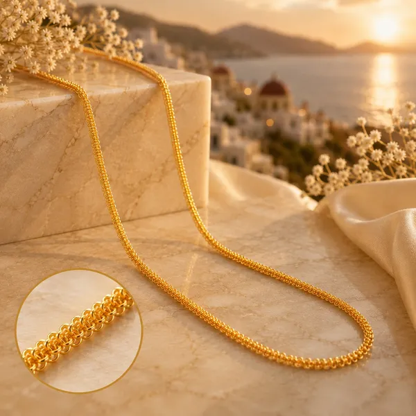 City_Girl_Jewellery_24_Ct_Gold_Plated_Unisex_Chain_For_Men_Women_24_Inch_1mm_Thickness_10_G_Lightweight_Copper_Chain_Skin_Friendly_Gold_Replica_Daily_Wear_Necklace_Default_Title