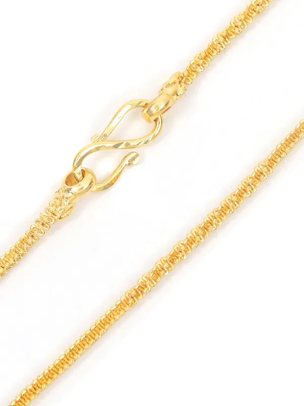 City_Girl_Jewellery_24_Ct_Gold_Plated_Unisex_Chain_For_Men_Women_24_Inch_1mm_Thickness_10_G_Lightweight_Copper_Chain_Skin_Friendly_Gold_Replica_Daily_Wear_Necklace_Default_Title