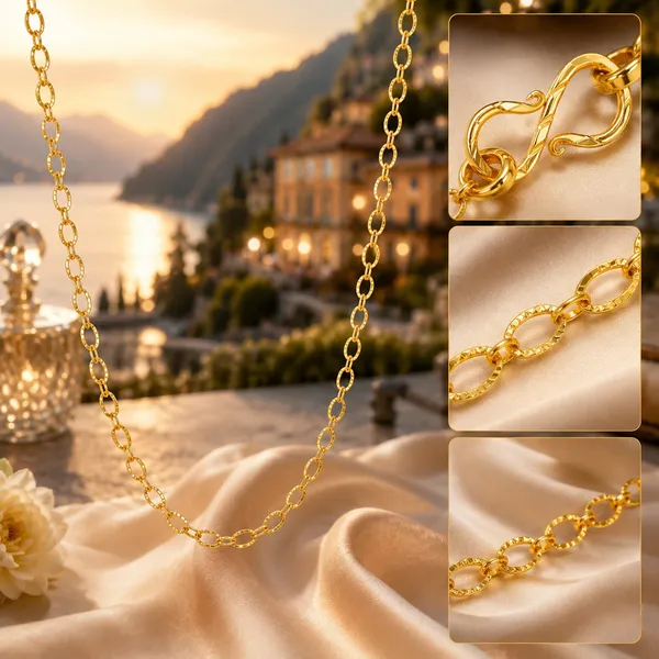 City_Girl_Jewellery_24kt_Gold_Plated_24_Inch_Chain_For_Men_Women_4mm_Oval_Link_Necklace_Lightweight_6g_Gold_Replica_Chain_Copper_Base_Anti_Rash_Daily_Wear_Fashion_Jewellery_Default_Title