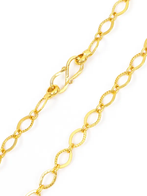 City_Girl_Jewellery_24kt_Gold_Plated_24_Inch_Chain_For_Men_Women_4mm_Oval_Link_Necklace_Lightweight_6g_Gold_Replica_Chain_Copper_Base_Anti_Rash_Daily_Wear_Fashion_Jewellery_Default_Title