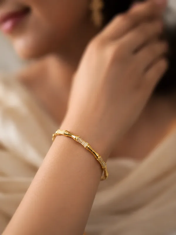 City_Girl_Jewellery_Gold_Plated_American_Diamond_Bracelet_For_Women_Openable_Kada_Bracelet_Cz_Stone_Studded_Elegant_Bangle_Lightweight_Daily_Wear_Party_Wear_Bracelet_Anniversary_Wedding_Gift_For_Women_Default_Title
