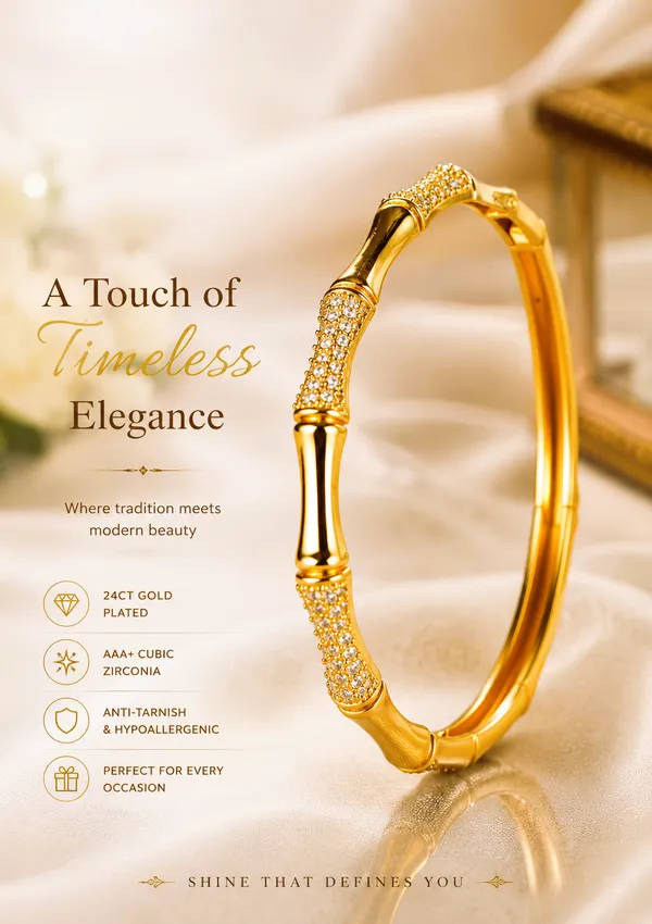 City_Girl_Jewellery_Gold_Plated_American_Diamond_Bracelet_For_Women_Openable_Kada_Bracelet_Cz_Stone_Studded_Elegant_Bangle_Lightweight_Daily_Wear_Party_Wear_Bracelet_Anniversary_Wedding_Gift_For_Women_Default_Title