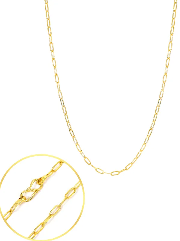 City_Girl_Jewellery_24ct_Gold_Plated_Chain_For_Women_Girls_20_Inch_Lightweight_Copper_Chain_Necklace_Gold_Replica_Daily_Wear_Necklace_Skin_Friendly_Rash_Free_Durable_Fashion_Jewellery_For_Casual_Office_Party_Wear_Default_Title
