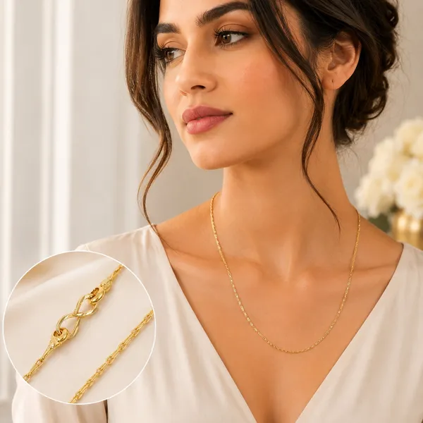 City_Girl_Jewellery_24ct_Gold_Plated_Chain_For_Women_Girls_24_Inch_Lightweight_Copper_Chain_Necklace_Gold_Replica_Daily_Wear_Necklace_Skin_Friendly_Rash_Free_Durable_Fashion_Jewellery_For_Casual_Office_Party_Wear_Default_Title