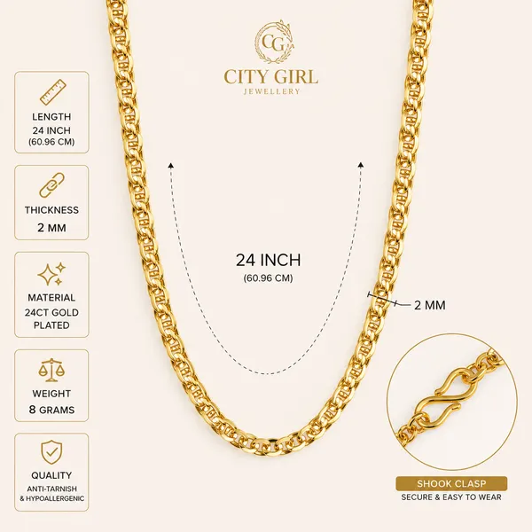 City_Girl_Men_S_24_Inch_24ct_Micro_Gold_Plated_3_Mm_Designer_Chain_Necklace_6_G_Daily_Wear_Default_Title